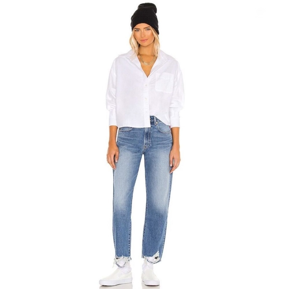 Denimist Boyfriend Jeans in Mote TD Destroyed Ankle - Size 30